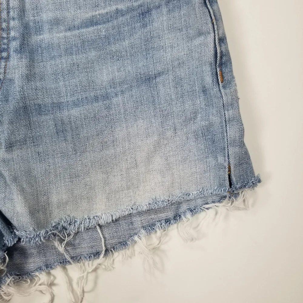 Madewell Sz 29 Relaxed Denim Shorts Button Fly Fray - Picture 3 of 10
